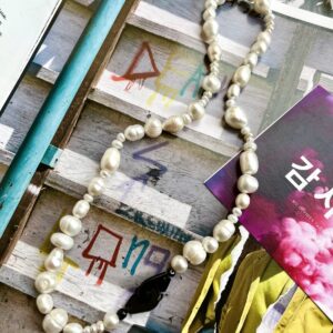 All-White Irregular Pearl & Cuff Limited Edition