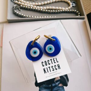 Nazar XL Bead Statment Earings  (Par)