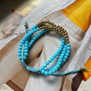 Blue Beaded Bracelet
