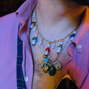 Dangling PaperClip Glass Mushies 🍄 Colores